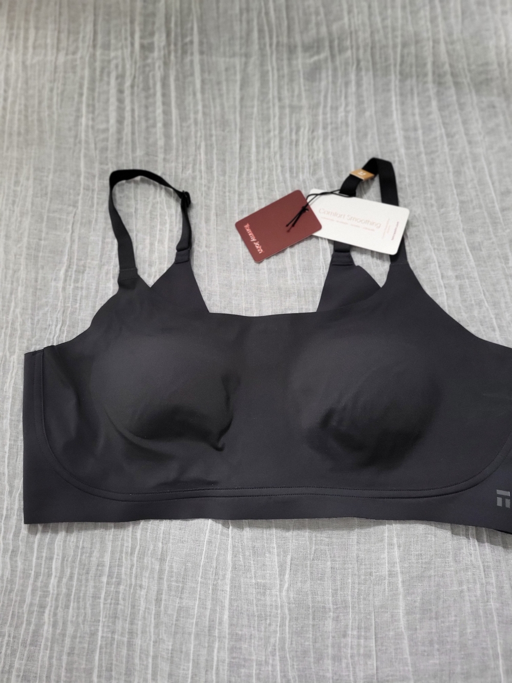 Tommy John 2xl Black Wireless Seamless Comfort Bra